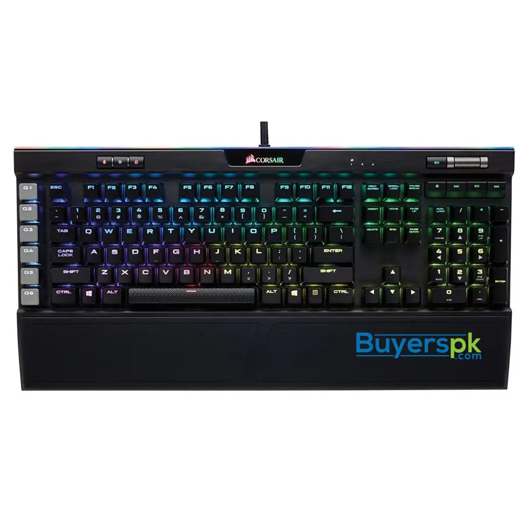 CORSAIR K95 RGB PLATINUM Mechanical Gaming Keyboard - 6x Programmable Macro Keys - USB Passthrough & Media Controls - Fastest Cherry MX CORSAIR K95 RGB PLATINUM Mechanical Gaming Keyboard - 6x Programmable Macro Keys - USB Passthrough & Media Controls - Fastest Cherry MX